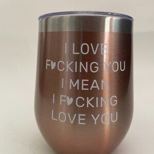 Rose Gold Insulated Wine Tumbler